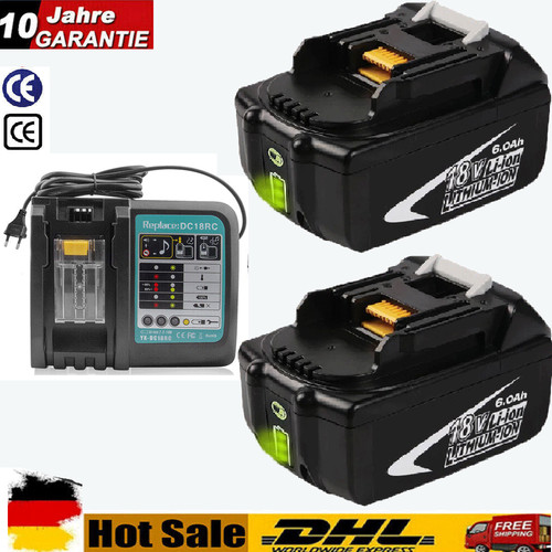 Batteria 18v 6000mah - 2x,