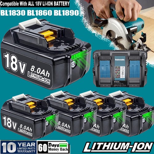 Per makita 18v 6000mah - 18v, bl1850