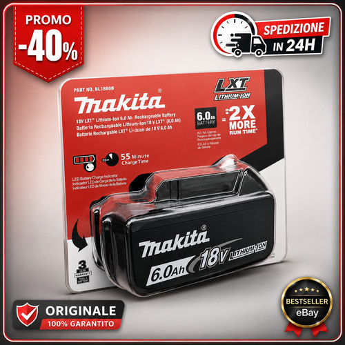 Batteria makita bl1860b - bl1860b,